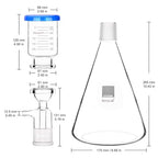 stonylab Glass Filtration Apparatus, Borosilicate Glass Vacuum Filtration - Image 3