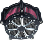 Air Filter Intake Cnc Cut Air Cleaner Venturi Motorcycle Chrome Kit - Image 3