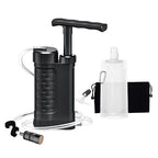 Portable Water Filter Pump, 0.01 Micron Manual Survival Water Purifier by Ginkin