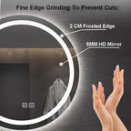 Vanity Mirror Round Illuminated LED Bathroom Mirror - Image 3