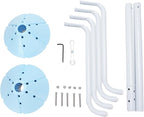 Pool Filter Cleaner Stand, Stainless Steel Rotating Pool Filter Cleaner Tool - Image 6