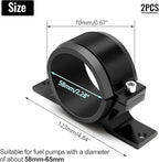 2 Pcs Universal Car Fuel Pump Fuel Filter Mounting Bracket Aluminum Clamp Holder - Image 2