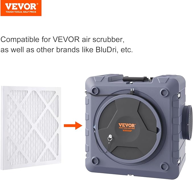 VEVOR Protective Pre Filters, 5 Pack, 15.75'' x 15.75'' Air Filter Replacement - Image 7