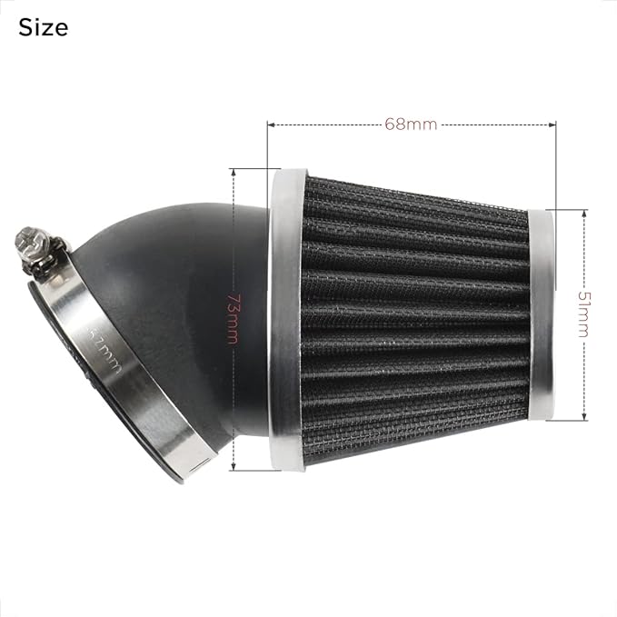 Evermotor Mini Engine Air Filter, 34mm 35mm 36mm Air Filter Replacement Cleaner - Image 5