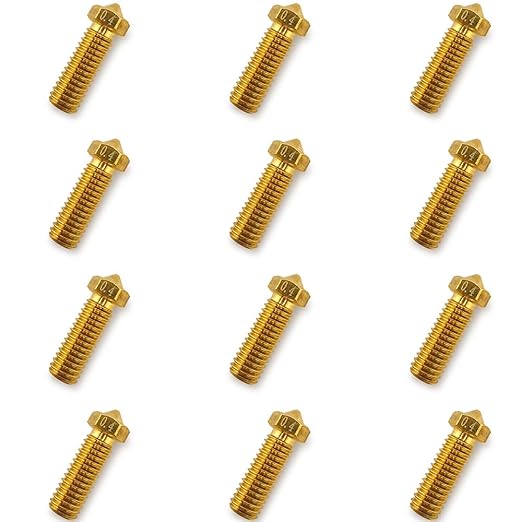 12Pcs Volcano Nozzles 0.4mm, Vyper Nozzles M6 Thread Hotend Extruder Volcano - Image 3