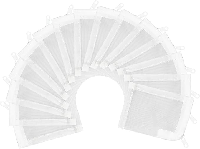 AQUANEAT Aquarium Filter Media Bags 15pcs Fish Tank Extra Fine 100 Micron Mesh by Aquaneat