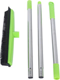 Multifunctional Broom, Telescopic Carpet Rake Rubber Pp 12.6in Brush Easy Wash by KELFEEAO