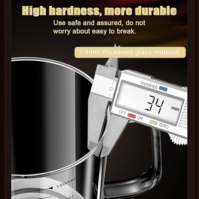1L/35oz Glass Bacon Grease Container - Image 2