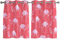 2 Panel Kitchen Cafe Curtains, Desert Camel Sunlight Filtering Nature Air by Hokiten