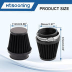 Mtsooning Universal Air Filter, 50mm Motorcycle Cone Intake Breather Cleaner - Image 5