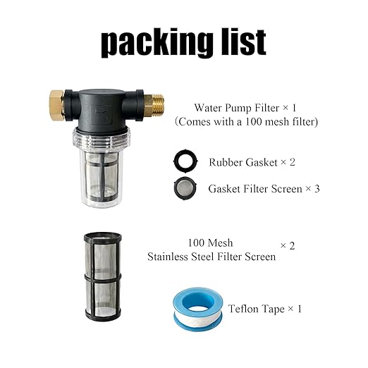 Water Pump Filter 100 Mesh Filter 3/4 Inch Interface Equipped - Image 4