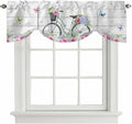 Spring Tie Up Valance Curtains for Windows, Kitchen Curtains Window Shades by Unknown