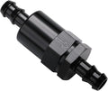 1/2" Billet Inline Fuel Filter 30 Micron Aluminum Black by Podavelle