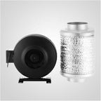 6" Inline Exhaust Fan Carbon Filter Kit Air Blower Scrubber Odor Control Wide - Image 7