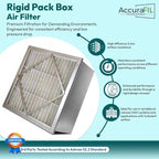 RIGID-PACK 20x20x12 Rigid Box Air Filter – MERV 13/85% ASHRAE HVAC Filter – - Image 2