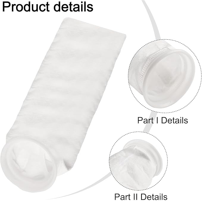Filter Bag PP Non-Woven for Treatment, 25µm 50µm 100µm 150µm, Reusable Thermal - Image 2