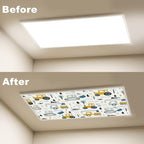 6 Pcs Fluorescent Light Covers for Ceiling Lights Colorful Construction Vehicle - Image 4