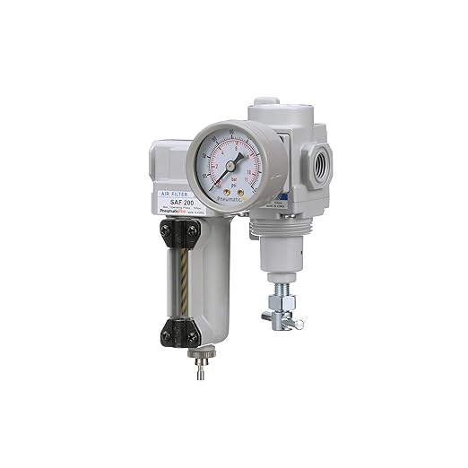 PneumaticPlus SAU220T-N02G-MEP Mini Compressed Air Filter Regulator Combo 1/4" - Image 2