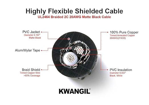 2C 20AWG AMSB Shielded Cable Wire - Image 2