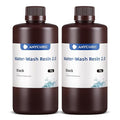 ANYCUBIC Water Washable 3D Printer Resin 2.0, 405nm High Precision UV-Curing 3D by ANYCUBIC