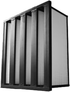 Synthetic Mini Pleat Rigid V-Bank Air Filter 24x20x12 – MERV 15 ASHRAE 52.2 by AccuraFil