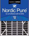 Nordic Pure 20x25x5 Air Bear Air Filter Replacement MERV 12 Pleated + Carbon 1 by NordicPure