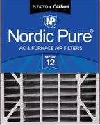 Nordic Pure 20x25x5 Air Bear Air Filter Replacement MERV 12 Pleated + Carbon 1 by NordicPure