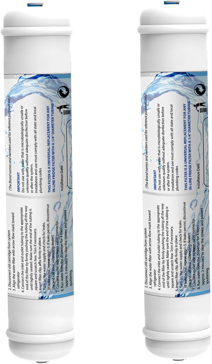 Inline Activated Carbon Water Filter, T33 1/4" Quick-Connect Replacement - Image 8