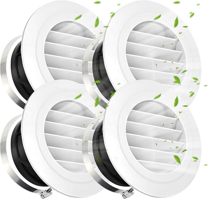 Soffit Vents 6 Inch, Round Exhaust Air Vent Cover by Unknown
