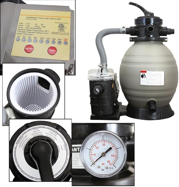 XtremepowerUS 13" Sand Filter - Image 2