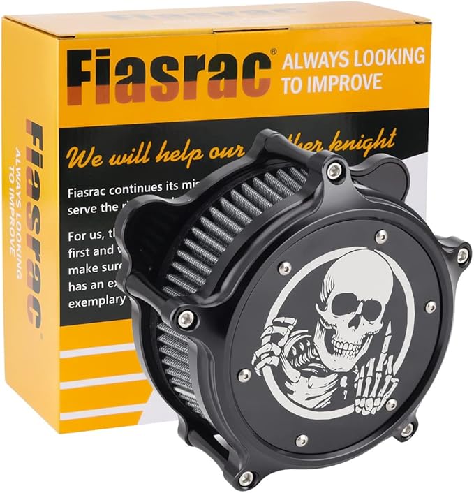 Air Filter Intake Filter System Kit Cnc Cut Air Cleaner Chrome Filter Kit - Image 5