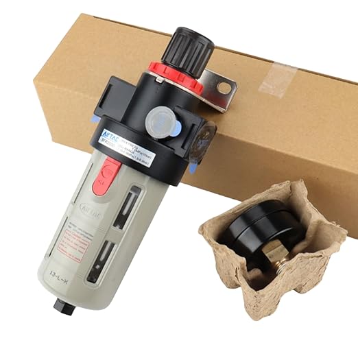 Compressed Air Pressure Filter Regulator Airtac BFR3000 3/8'' NPT 0-140 PSI - Image 4