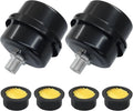 2 Pcs Air Compressor Silencer, 1/4 Inch Thread Intake Filter Muffler, 12.5 mm by Kemcatui