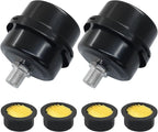 2 Pcs Air Compressor Silencer, 1/4 Inch Thread Intake Filter Muffler, 12.5 mm by Kemcatui