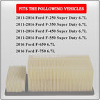 FA-1902 Engine Air Filter For Ford 2011 2012 2013 2014 2015 2016 F-250 F-350 - Image 2