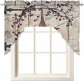 Village Stars Swag Kitchen Curtains Valance and Tier Set, Vintage Rust Yellow by Unknown