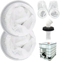 2Pcs Rain Water Filter, 8 Inch IBC Lid Filter, Nylon IBC Tote Cover, Stretchy by Unknown