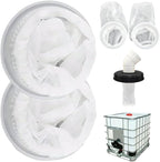 2Pcs Rain Water Filter, 8 Inch IBC Lid Filter, Nylon IBC Tote Cover, Stretchy by Unknown
