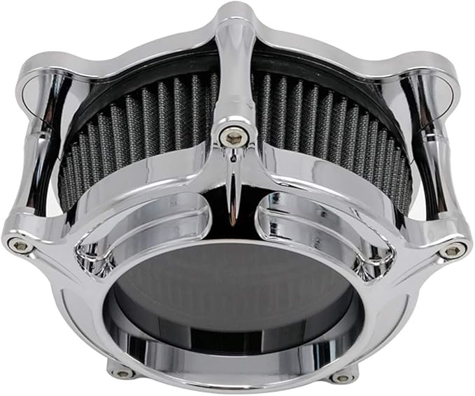 Harley Air Cleaner Chrome See Through Intake Filter Kit Cnc Cut - Image 4