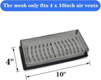 4"x10" Floor Register Trap Covers Screen Air Vent Filters - Image 4