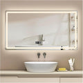 Backlit LED Illuminated Bathroom Mirror by Unknown