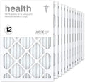 AIRx Air Filter MERV 13 Pleated HVAC AC Furnace Air Filter, Health 12-Pack by AIRXFILTERSWICKEDCLEANAIR