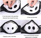 NBDIB 4 Pack Adjustable Reusable Face Protection - Image 2