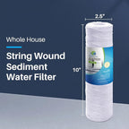 CFS – 12 Pack String Wound Sediment Water Filter Cartridges Compatible - Image 2