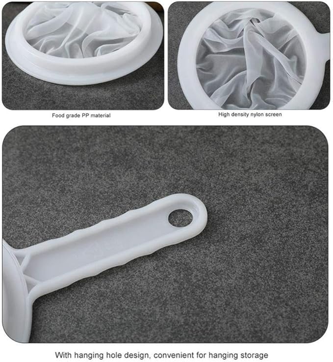 Kitchen Ultra-Fine Nylon Mesh Strainer I Plastic Sieve Fine Mesh Filter Spoon - Image 6
