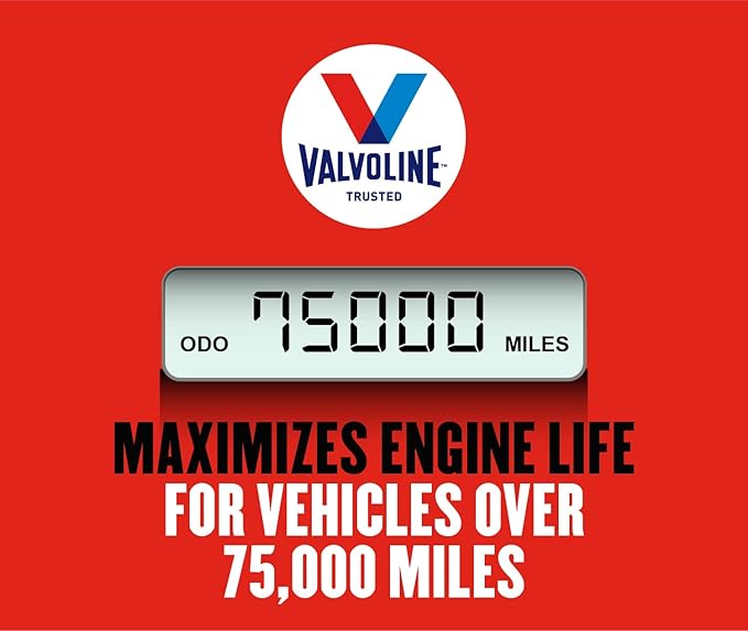 Valvoline Motor Oil, 5 QT | High Mileage | Synthetic Blend | MaxLife Technology - Image 4