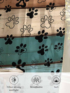 Sheer Curtains 96 Inches Long, Vintage Farmhouse Country Wooden Grain Privacy - Image 6