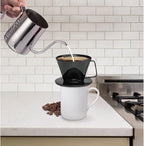 Fino Pour-Over Coffee Brewing Filter Cone, Number 1-Size, Brews 1 to 2-Servings - Image 4