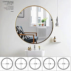 Round LED Bathroom Mirror Demister Pad IP44 Vanity Large Mirror Cold Light - Image 4