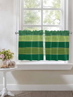 Farm Retro Green Wood Grain Window Valance Curtains, Rustic Wooden Plank - Image 5